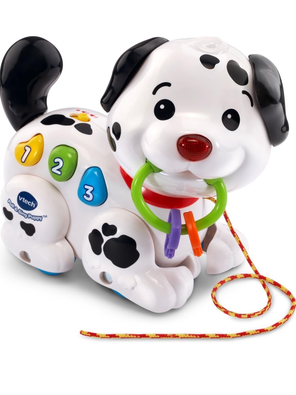 Vtech Pull-Along Musical Puppy Toy - White and Black